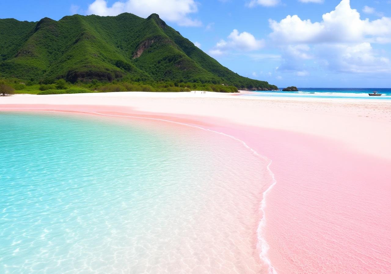Relax at Pink Beach